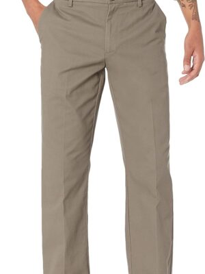 Men's Classic-Fit Wrinkle-Resistant Flat-Front Chino Pant (Available in Big & Tall)