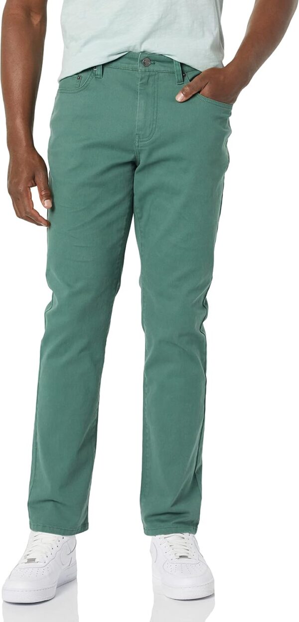 Men's Athletic-Fit Pants, 5-Pocket Stretch Twill Work, Big & Tall