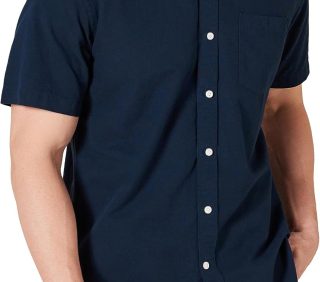 Men's Regular-Fit Short-Sleeve Pocket Oxford Shirt